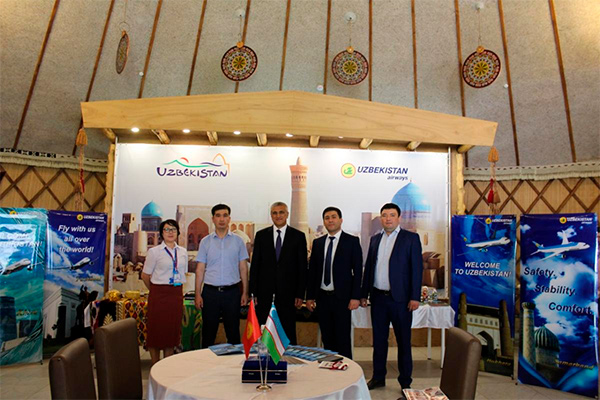 Uzbekistan Airways presented its services at Kyrgyzstan Tourism Expo 2018