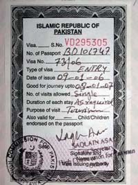 Pakistan Visa support