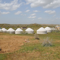 Yurts in Aydarkul